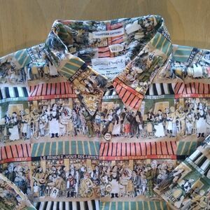 Vintage Reyn Spooner x Guy Buffet Parisian Cuisine Hawaiian Shirt